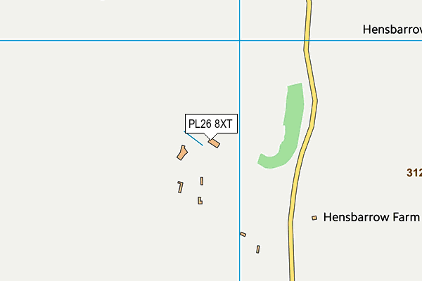 PL26 8XT map - OS VectorMap District (Ordnance Survey)