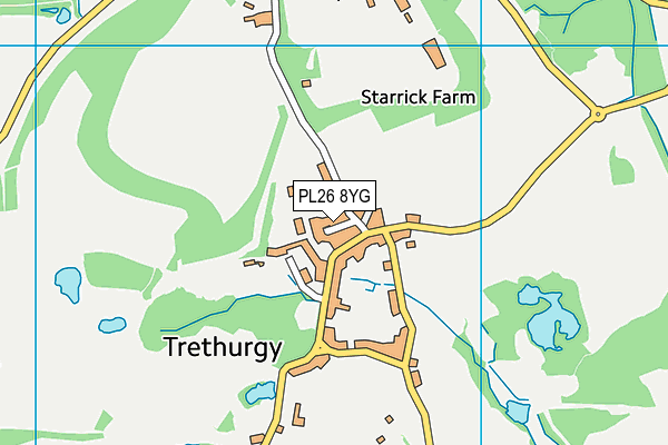 PL26 8YG map - OS VectorMap District (Ordnance Survey)