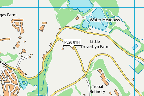 PL26 8YH map - OS VectorMap District (Ordnance Survey)