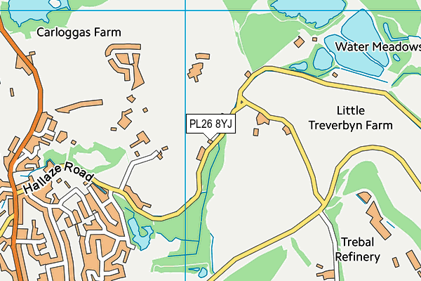 PL26 8YJ map - OS VectorMap District (Ordnance Survey)