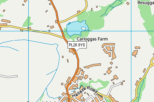 PL26 8YS map - OS VectorMap District (Ordnance Survey)