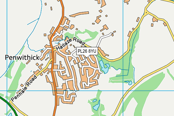 PL26 8YU map - OS VectorMap District (Ordnance Survey)