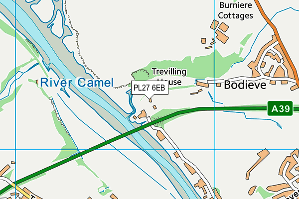 PL27 6EB map - OS VectorMap District (Ordnance Survey)