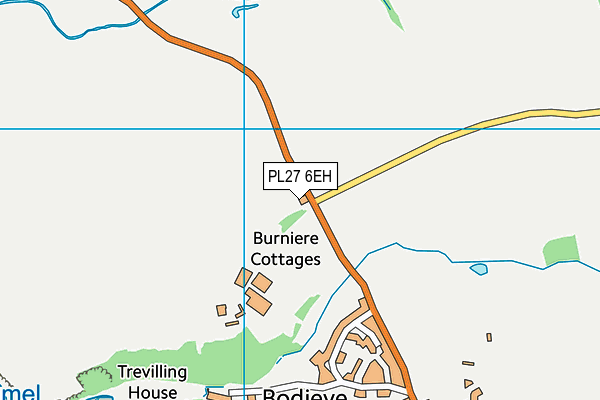 PL27 6EH map - OS VectorMap District (Ordnance Survey)