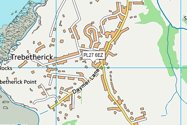 PL27 6EZ map - OS VectorMap District (Ordnance Survey)