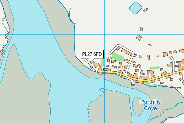 PL27 6FD map - OS VectorMap District (Ordnance Survey)