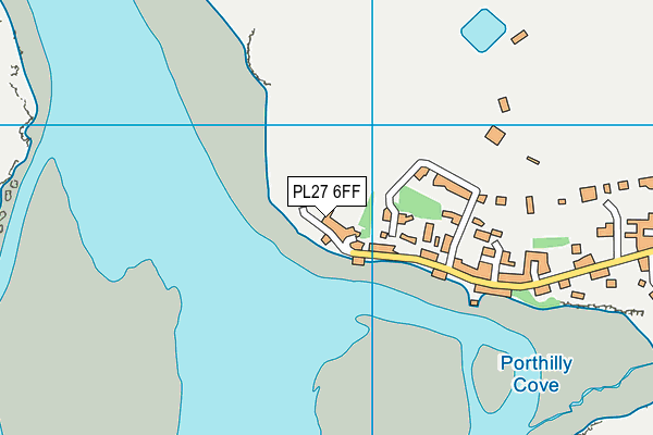 PL27 6FF map - OS VectorMap District (Ordnance Survey)