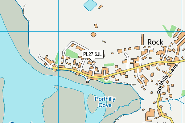 PL27 6JL map - OS VectorMap District (Ordnance Survey)