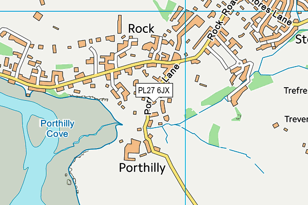 PL27 6JX map - OS VectorMap District (Ordnance Survey)