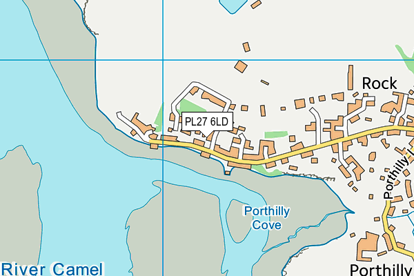 PL27 6LD map - OS VectorMap District (Ordnance Survey)
