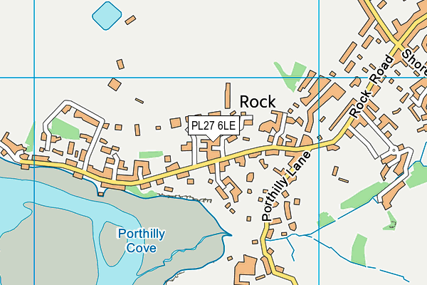 PL27 6LE map - OS VectorMap District (Ordnance Survey)