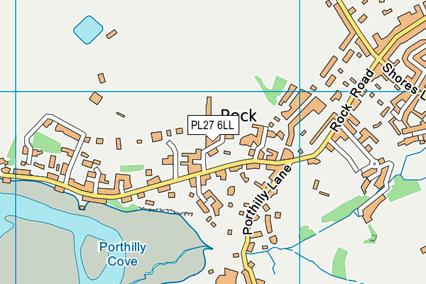 PL27 6LL map - OS VectorMap District (Ordnance Survey)