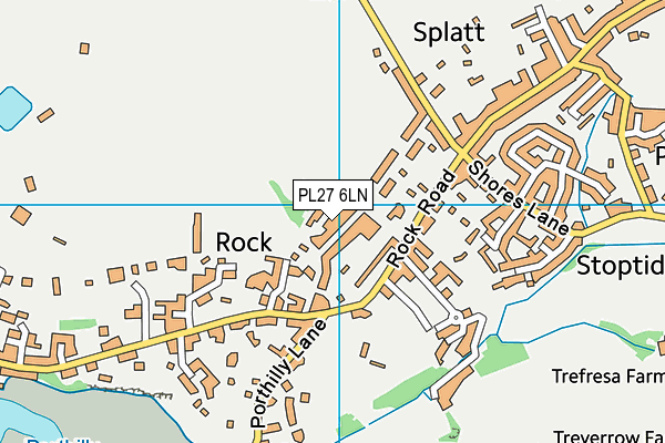 PL27 6LN map - OS VectorMap District (Ordnance Survey)