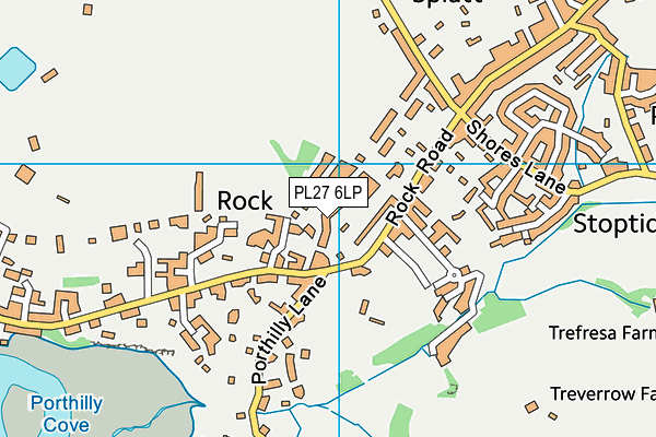 PL27 6LP map - OS VectorMap District (Ordnance Survey)