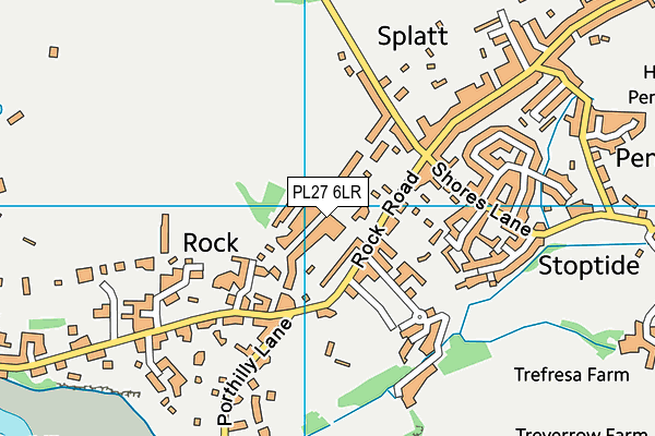PL27 6LR map - OS VectorMap District (Ordnance Survey)
