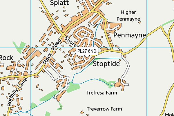 PL27 6ND map - OS VectorMap District (Ordnance Survey)