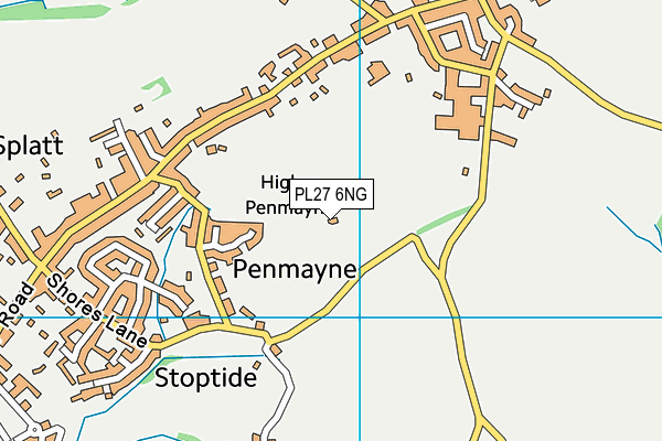PL27 6NG map - OS VectorMap District (Ordnance Survey)