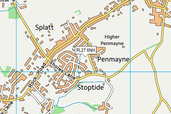 PL27 6NH map - OS VectorMap District (Ordnance Survey)
