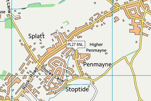 PL27 6NL map - OS VectorMap District (Ordnance Survey)