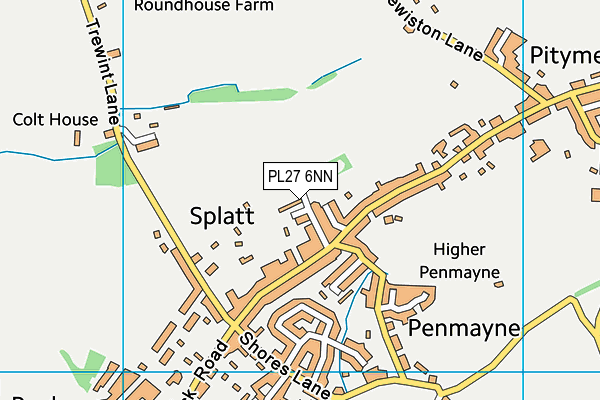 PL27 6NN map - OS VectorMap District (Ordnance Survey)