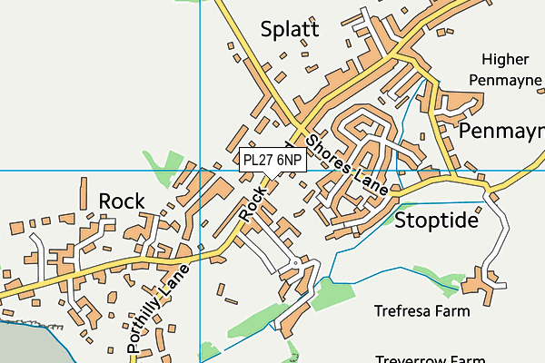 PL27 6NP map - OS VectorMap District (Ordnance Survey)