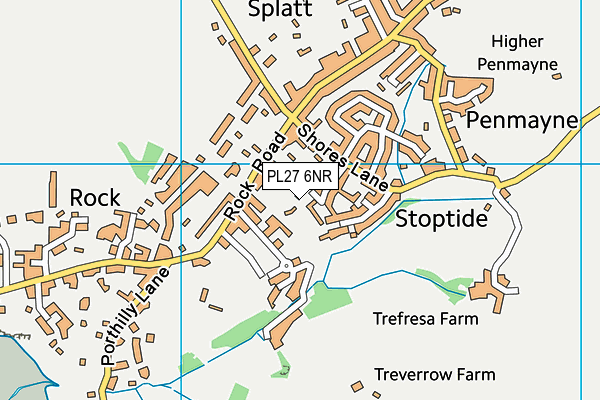 PL27 6NR map - OS VectorMap District (Ordnance Survey)