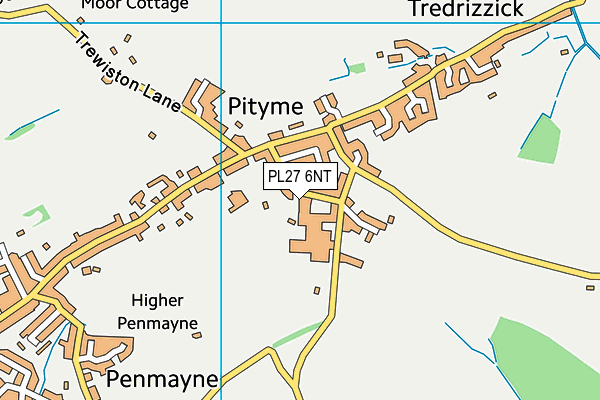PL27 6NT map - OS VectorMap District (Ordnance Survey)