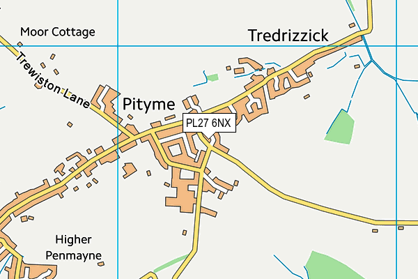 PL27 6NX map - OS VectorMap District (Ordnance Survey)