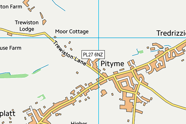PL27 6NZ map - OS VectorMap District (Ordnance Survey)