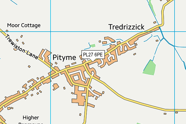 PL27 6PE map - OS VectorMap District (Ordnance Survey)
