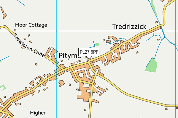 PL27 6PF map - OS VectorMap District (Ordnance Survey)