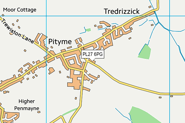 PL27 6PG map - OS VectorMap District (Ordnance Survey)