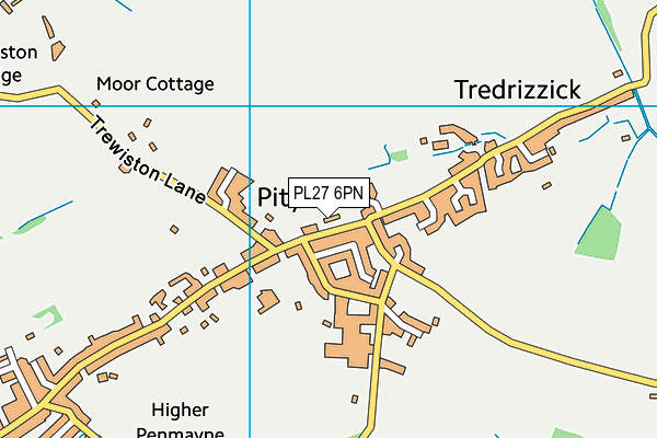 PL27 6PN map - OS VectorMap District (Ordnance Survey)