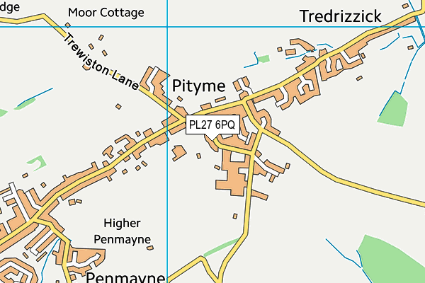 PL27 6PQ map - OS VectorMap District (Ordnance Survey)