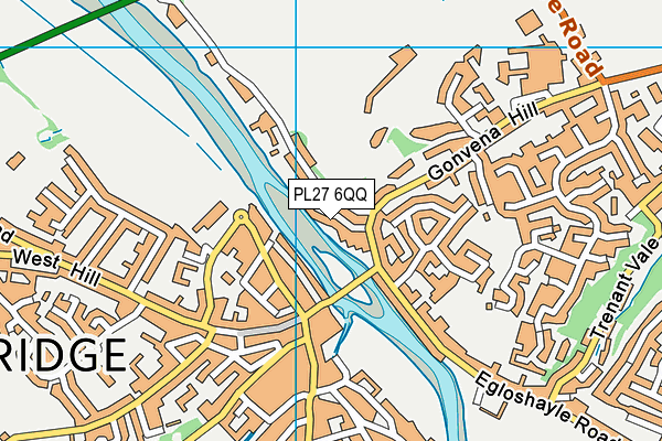 PL27 6QQ map - OS VectorMap District (Ordnance Survey)