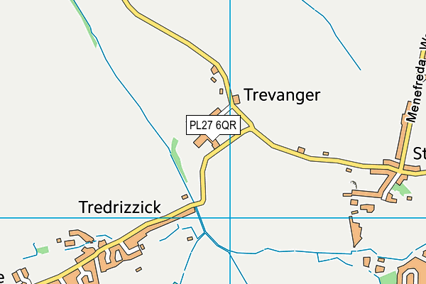 PL27 6QR map - OS VectorMap District (Ordnance Survey)