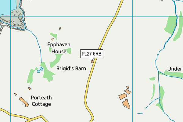 PL27 6RB map - OS VectorMap District (Ordnance Survey)