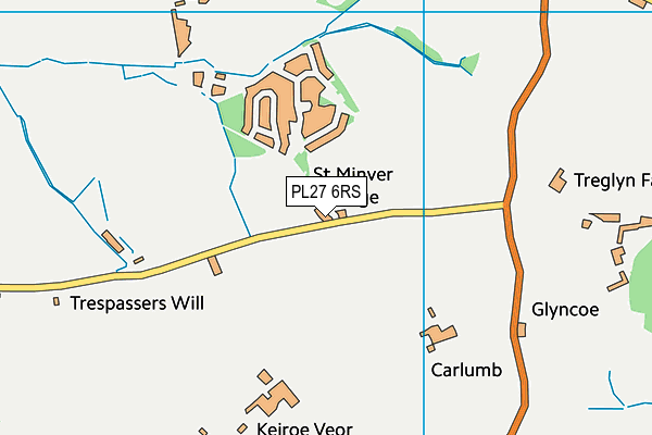 PL27 6RS map - OS VectorMap District (Ordnance Survey)