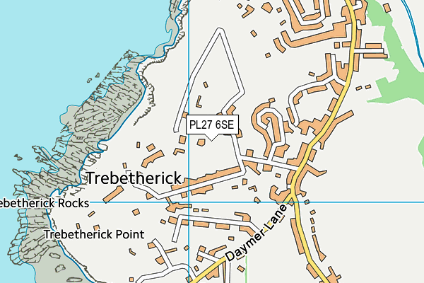 PL27 6SE map - OS VectorMap District (Ordnance Survey)