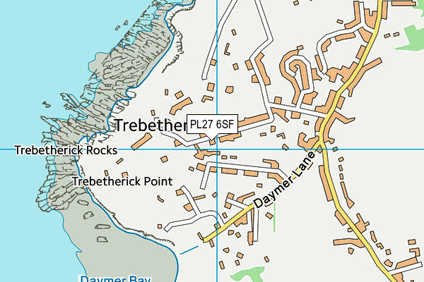 PL27 6SF map - OS VectorMap District (Ordnance Survey)