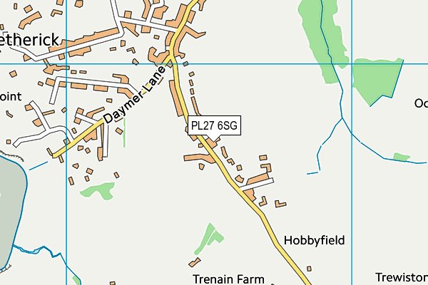 PL27 6SG map - OS VectorMap District (Ordnance Survey)