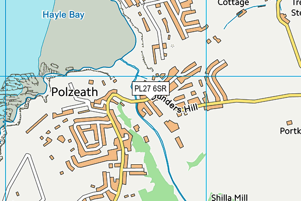 PL27 6SR map - OS VectorMap District (Ordnance Survey)