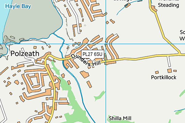 PL27 6SU map - OS VectorMap District (Ordnance Survey)