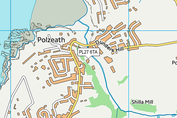 PL27 6TA map - OS VectorMap District (Ordnance Survey)