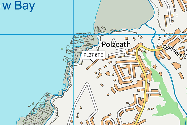PL27 6TE map - OS VectorMap District (Ordnance Survey)