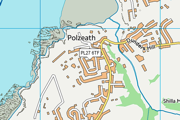 PL27 6TF map - OS VectorMap District (Ordnance Survey)