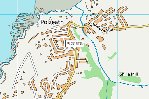 PL27 6TG map - OS VectorMap District (Ordnance Survey)