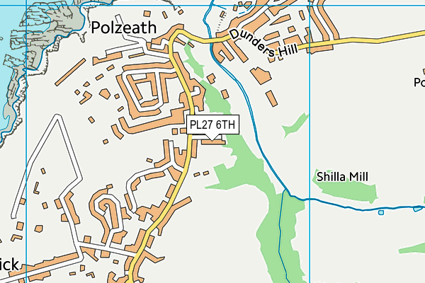 PL27 6TH map - OS VectorMap District (Ordnance Survey)