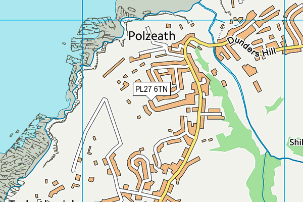 PL27 6TN map - OS VectorMap District (Ordnance Survey)