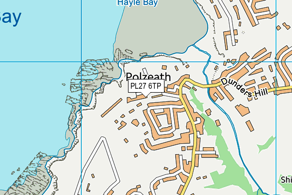 PL27 6TP map - OS VectorMap District (Ordnance Survey)